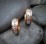 Navajo Heavy Gauge Copper Silver Band Ring Size 6, Size 8