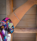 Native American Navajo Silver Twist Rope Bangle Bracelet By Tahe