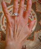 Mexican Sterling Silver Solid Dome Stacking Ring Size 9.25