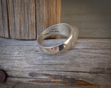 Mexican Sterling Silver Solid Dome Stacking Ring Size 9.25