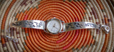 Native American Hopi Sterling Silver Kokopelli Watch Bracelet