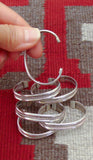 Vintage Baby Bracelet, Navajo Silver Unisex Toddler Cuff Bracelet By Tahe