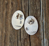 Hopi Silver Kokopelli Post Earrings