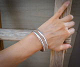 Women's Native American Navajo 12KGF Silver Rope Bracelet