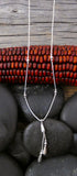 Native American 1 Strand Liquid Silver Necklace 16.5 Inch