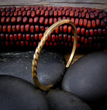 Navajo Handmade Bronze Cuff Wire Bracelet For Small Wrist