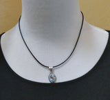 Navajo Handmade Golden Hill Turquoise Silver Pendant