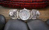 Men's Navajo Sterling Silver Leaf & Scroll Men's Watch