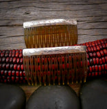 Native American Navajo Sterling Silver Hair Barrette Set