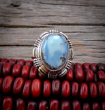 Native American Navajo Golden Hill Turquoise Women's Ring Size 7