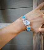 Native American Navajo Women’s Silver Turquoise Watch