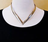 Native American Vintage Navajo Sterling Silver Collar Necklace