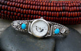 Vintage Native American Navajo Silver Turquoise Women's Watch