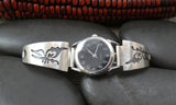 Native American Hopi Sterling Silver Butterfly Watch