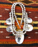 Vintage Native American Navajo Story Pottery 12KGF Gold Silver Bead Necklace Set