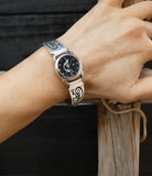 Native American Vintage Hopi Silver Kokopelli Women's Watch By Mitchell Sockyma